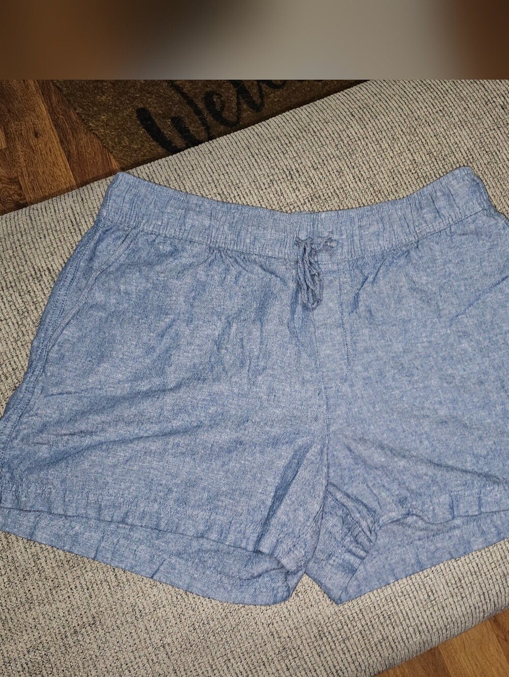 GAP Light Blue Drawstring Lounge Shorts